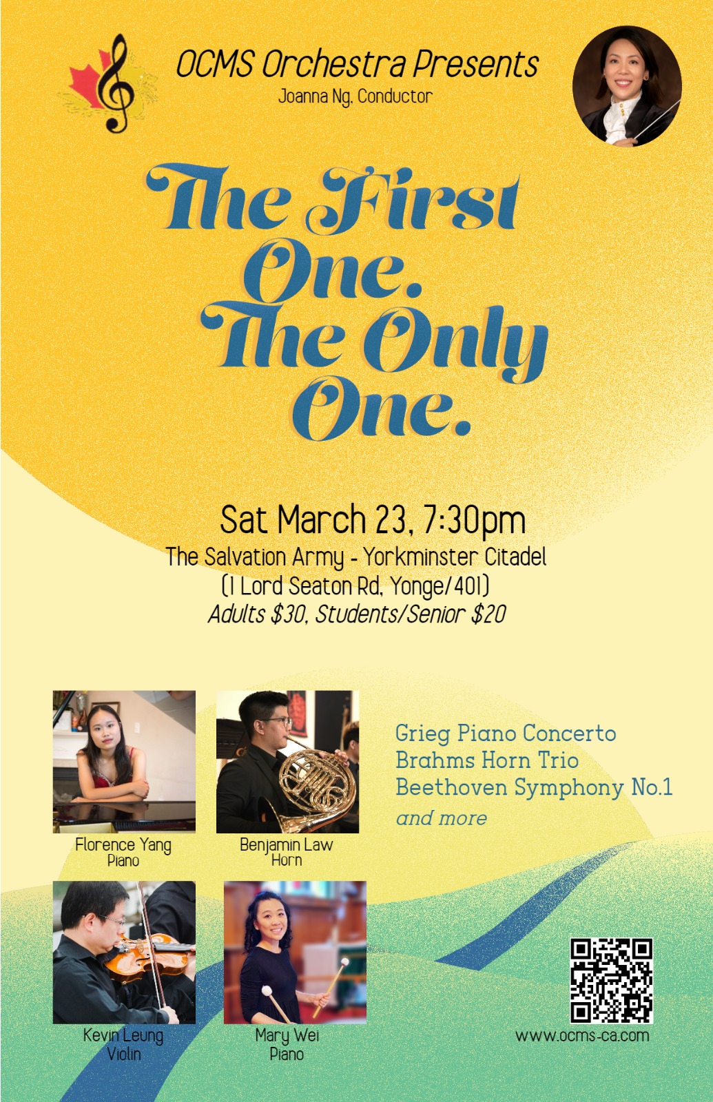 OCMS Orchestra 2024 Spring concert poster